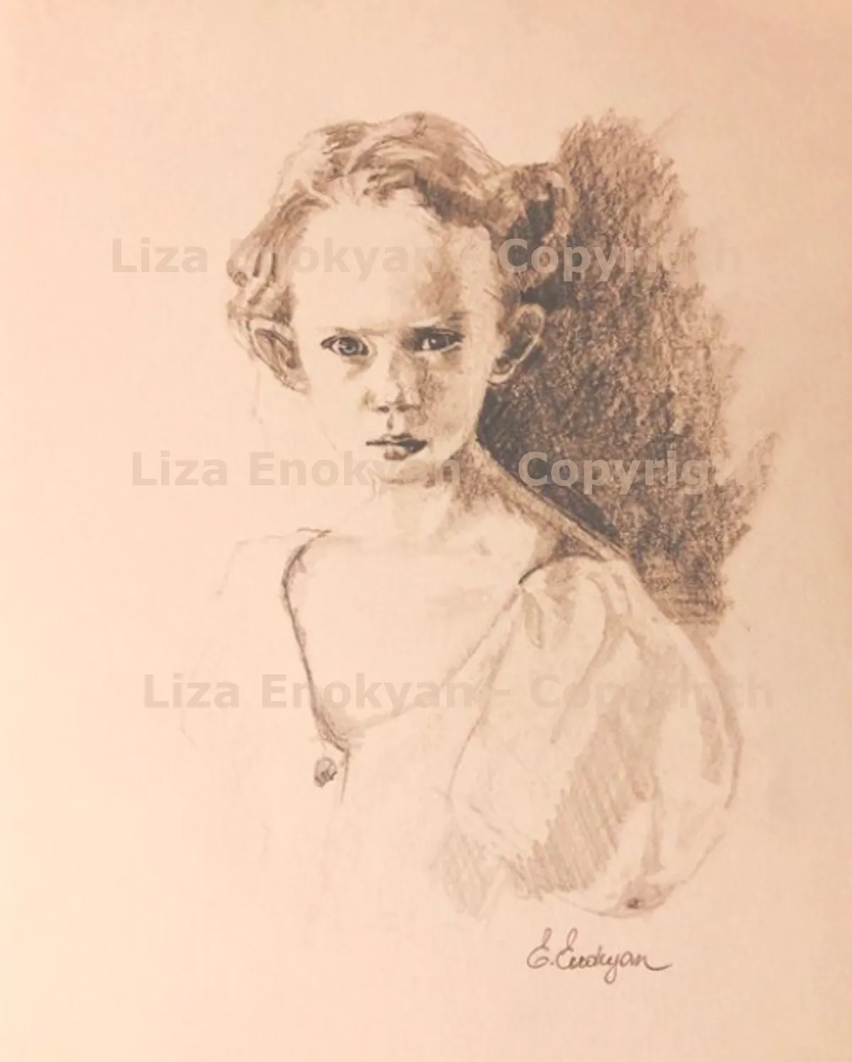 Elf girl · 2020 · 15×20 cm
