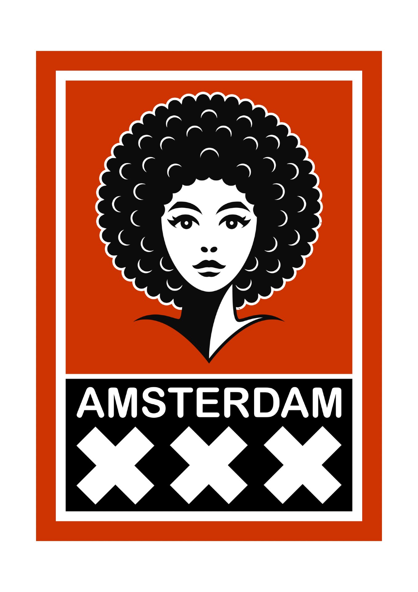 Woman with an afro hairstyle - Amsterdam