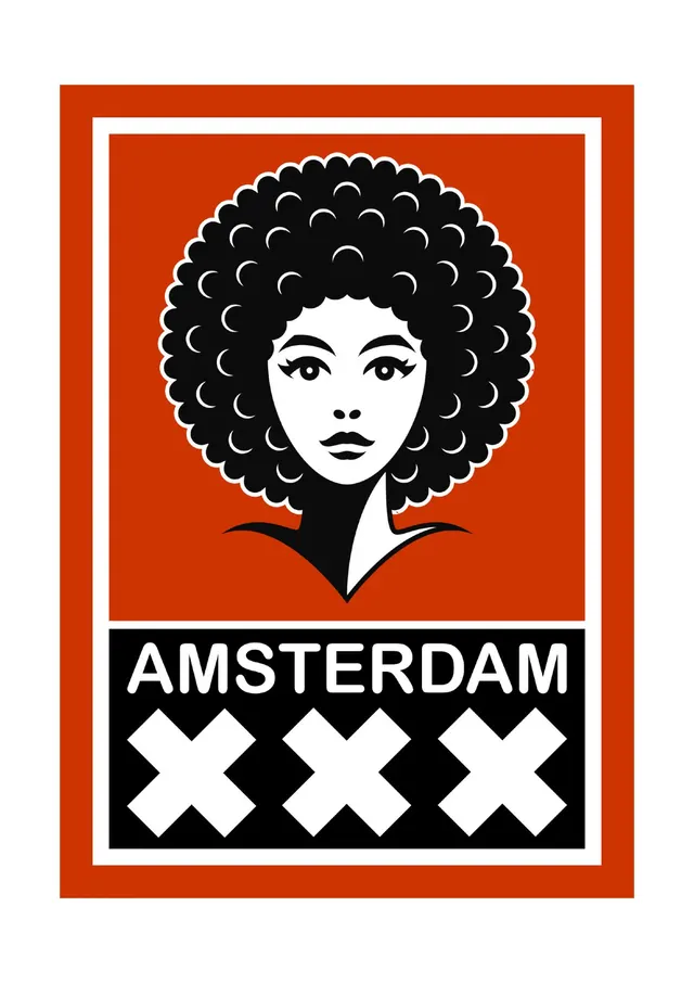 Woman with an afro hairstyle - Amsterdam