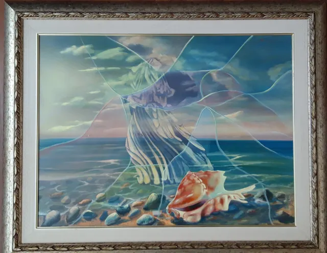 Abstract, Statue of Nikae, seashells