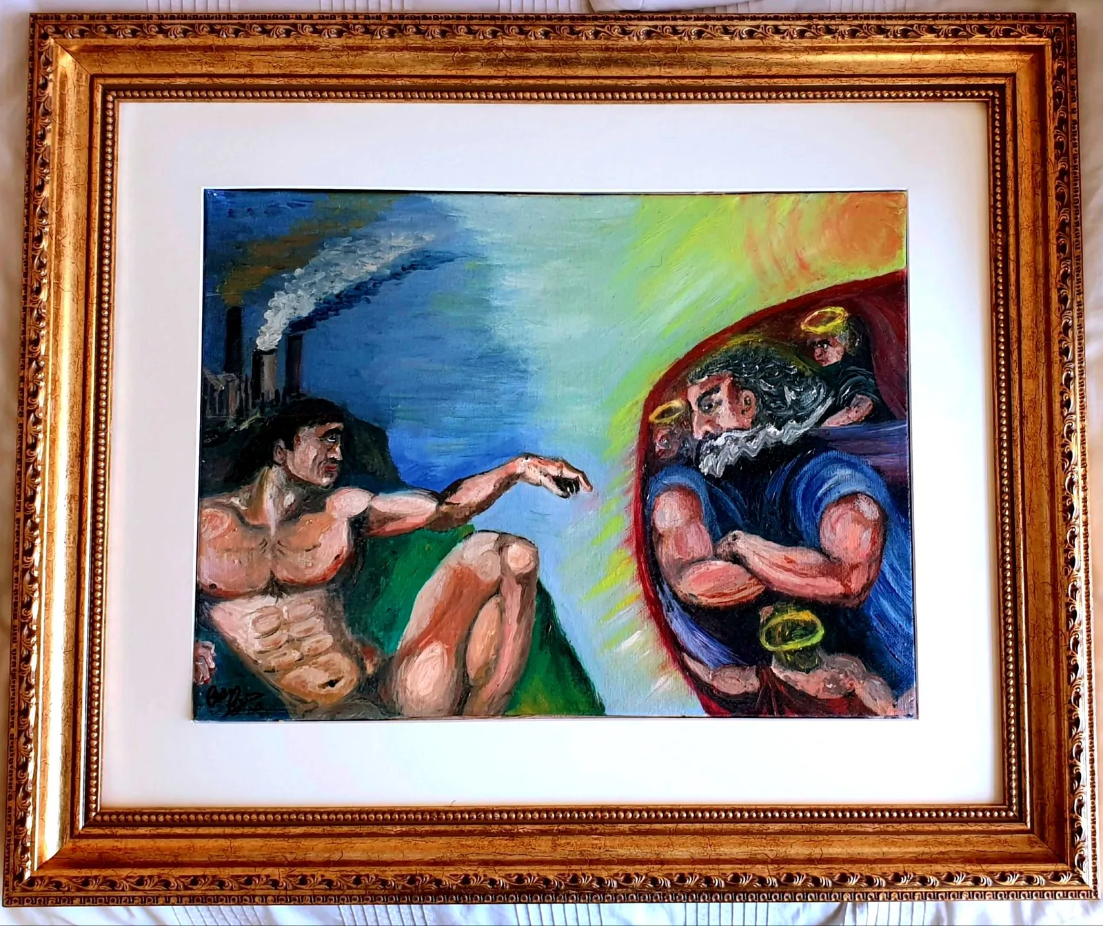 Creazione di Adamo-He's Not Adam He's A Very Naughty Boy, High Renaissance Glory · 2020 · 50.8×40.6 cm