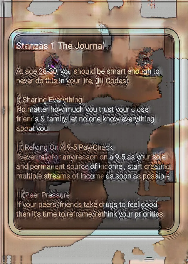Stanzas 1 The Journal