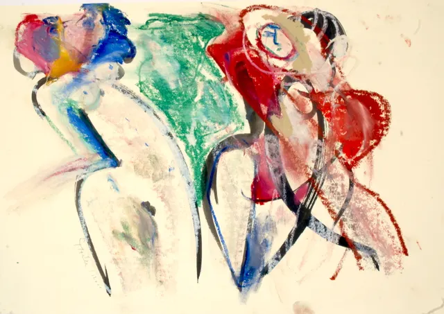 Oil on paper