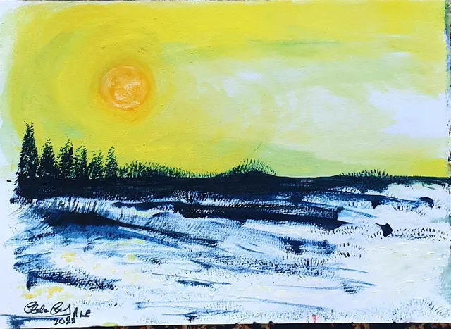 'Wild Woods in Winter' Original Abstract   from The Emanuel Collection.