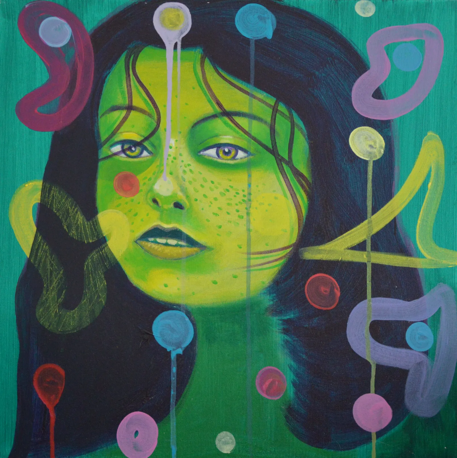 potret · 2019 · 50×50 cm