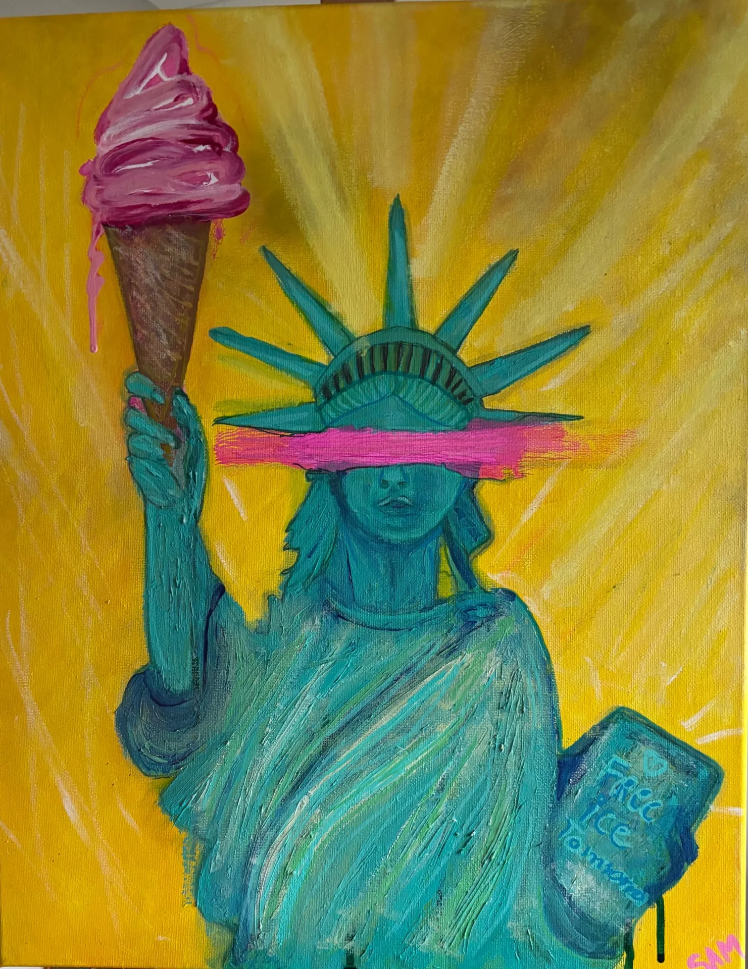 Statue off icecream — Sam Bijl, acryl