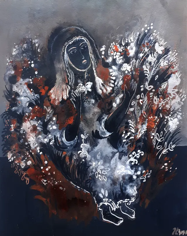 Girl With Flowers