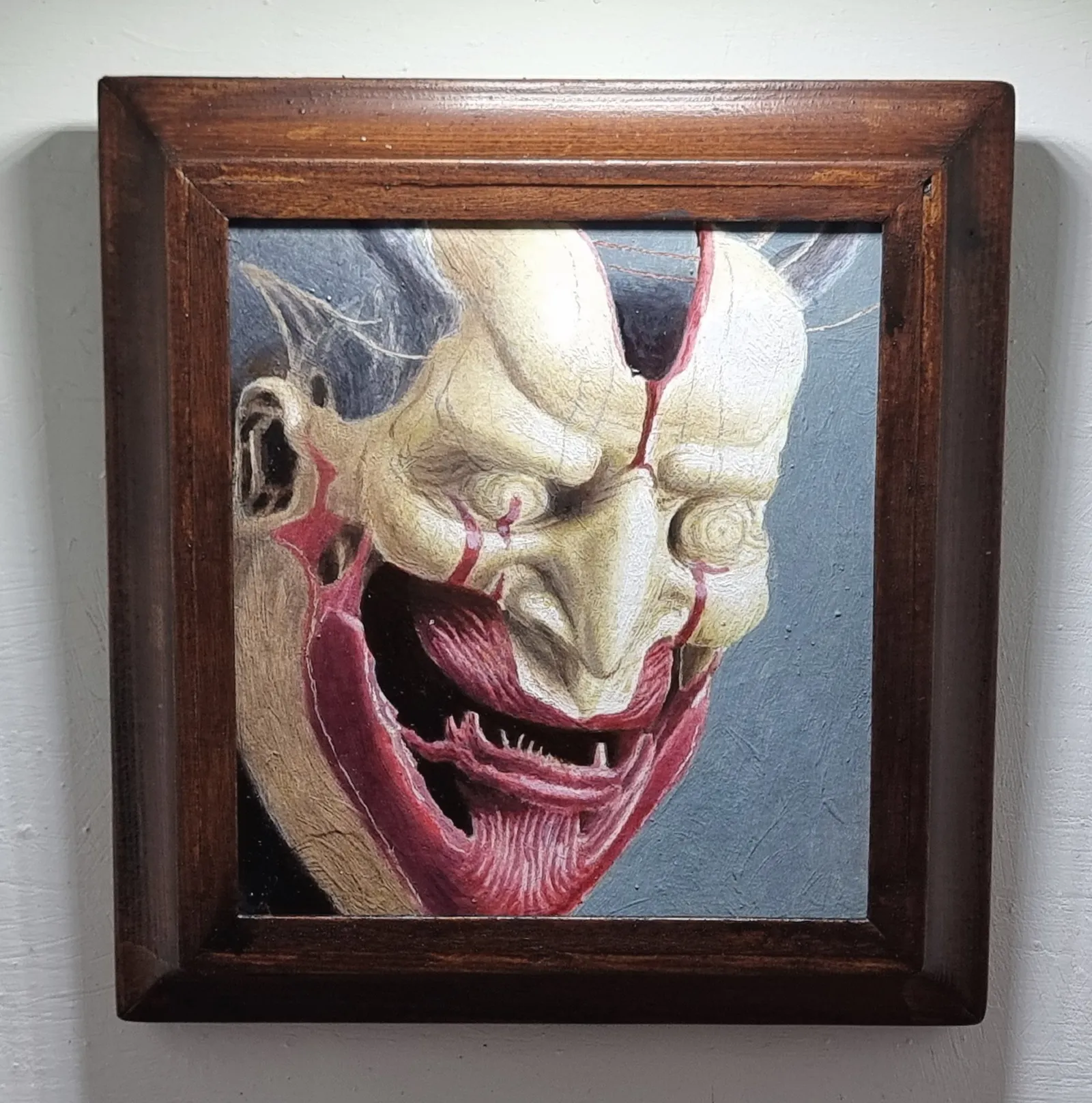 Oni III — Paschal Lawton, oil, acrylic, wood, card — 2