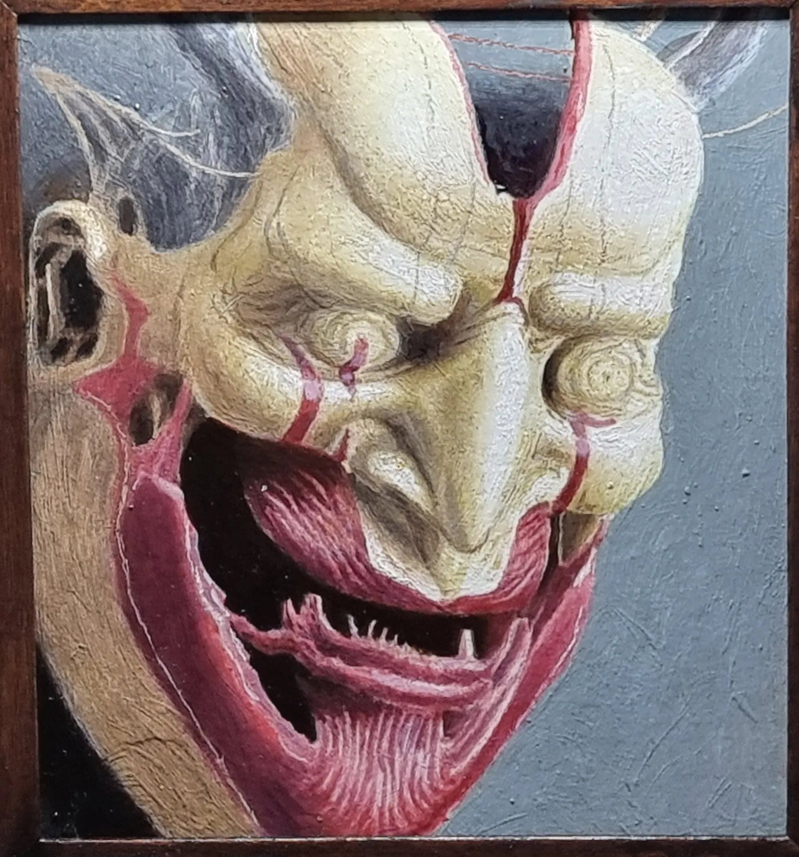 Oni III — Paschal Lawton, oil, acrylic, wood, card — 3
