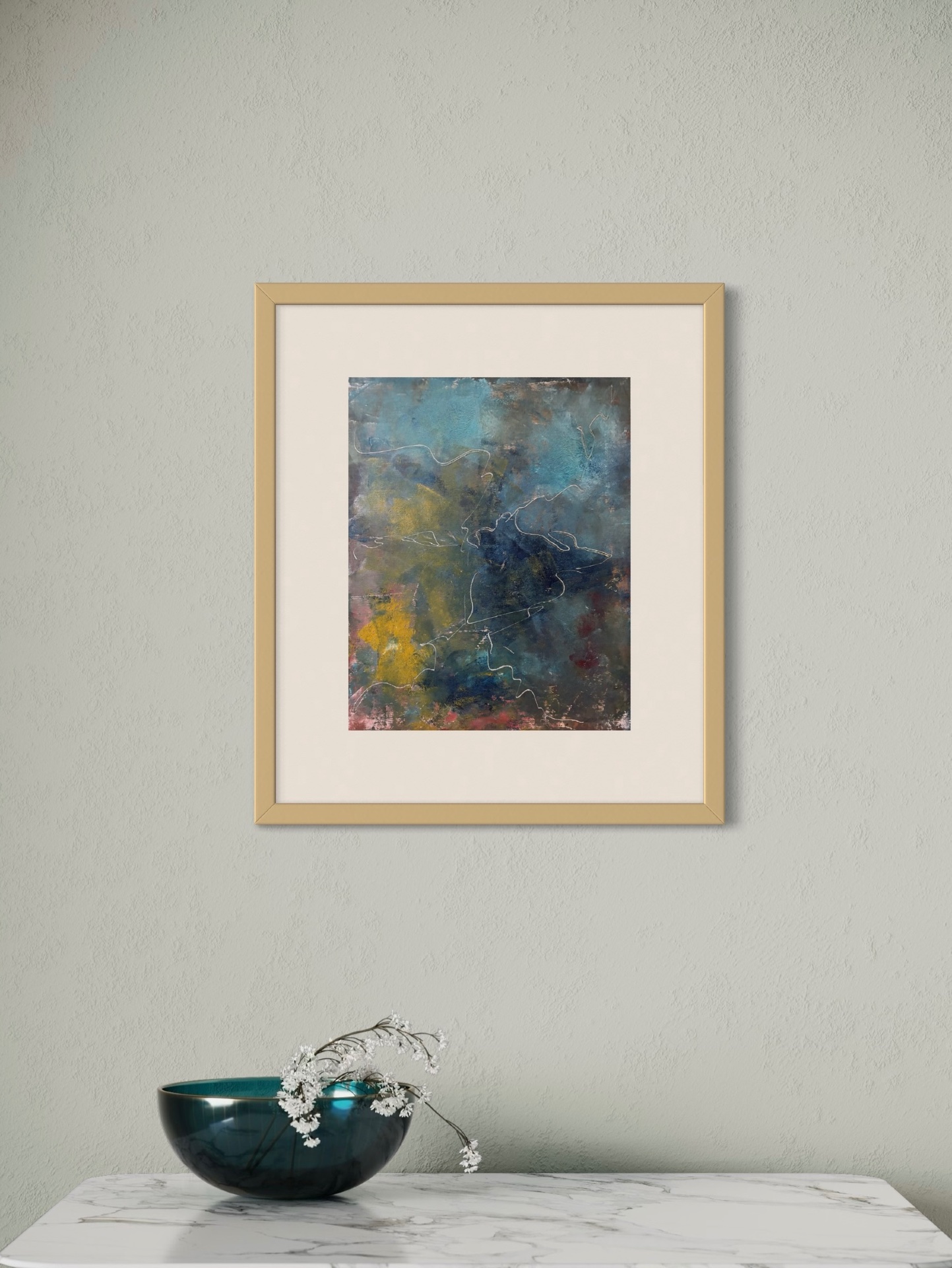 Oil & Coldwax on panel