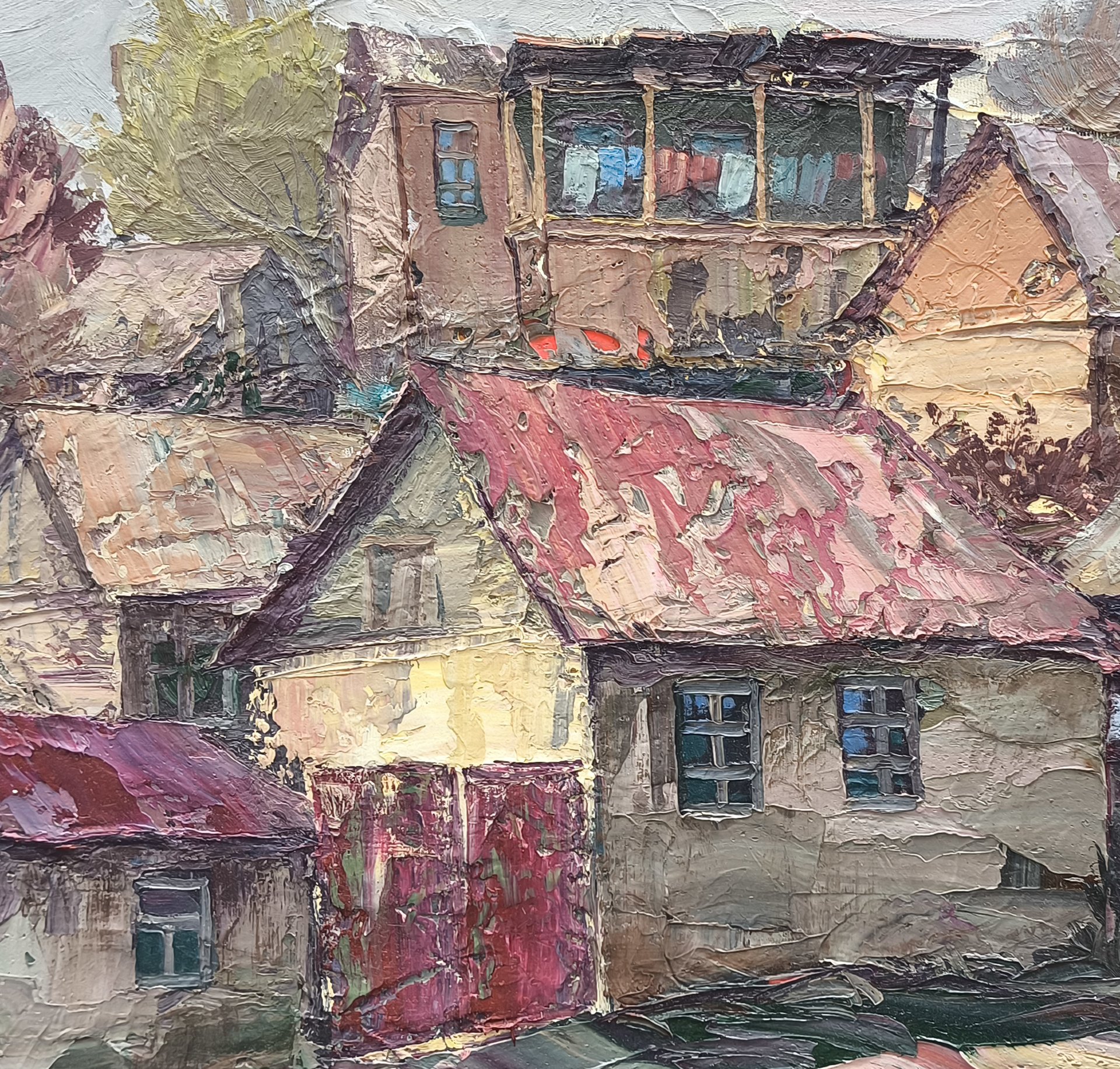 Rustic Village Scene