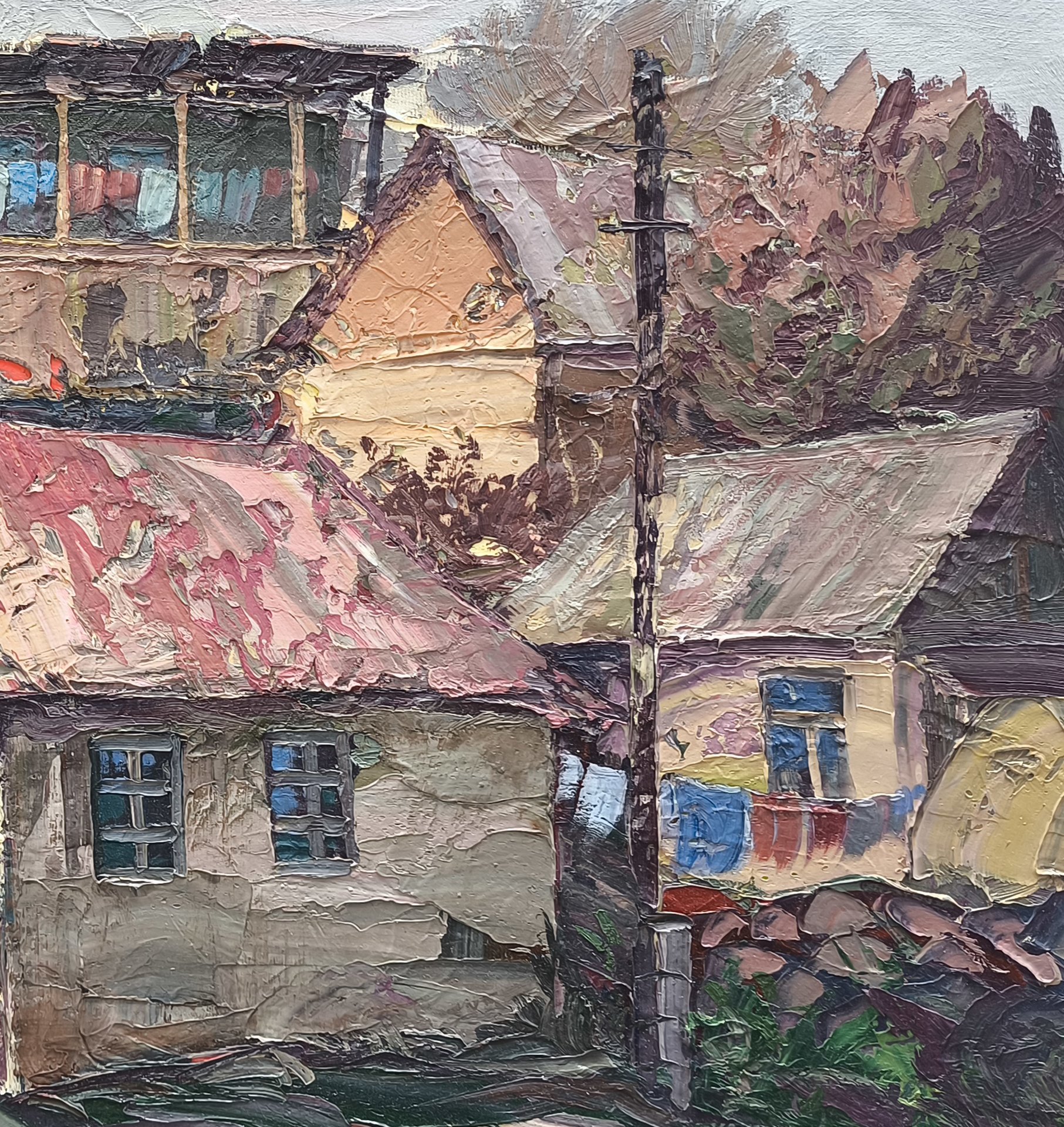 Rustic Village Scene