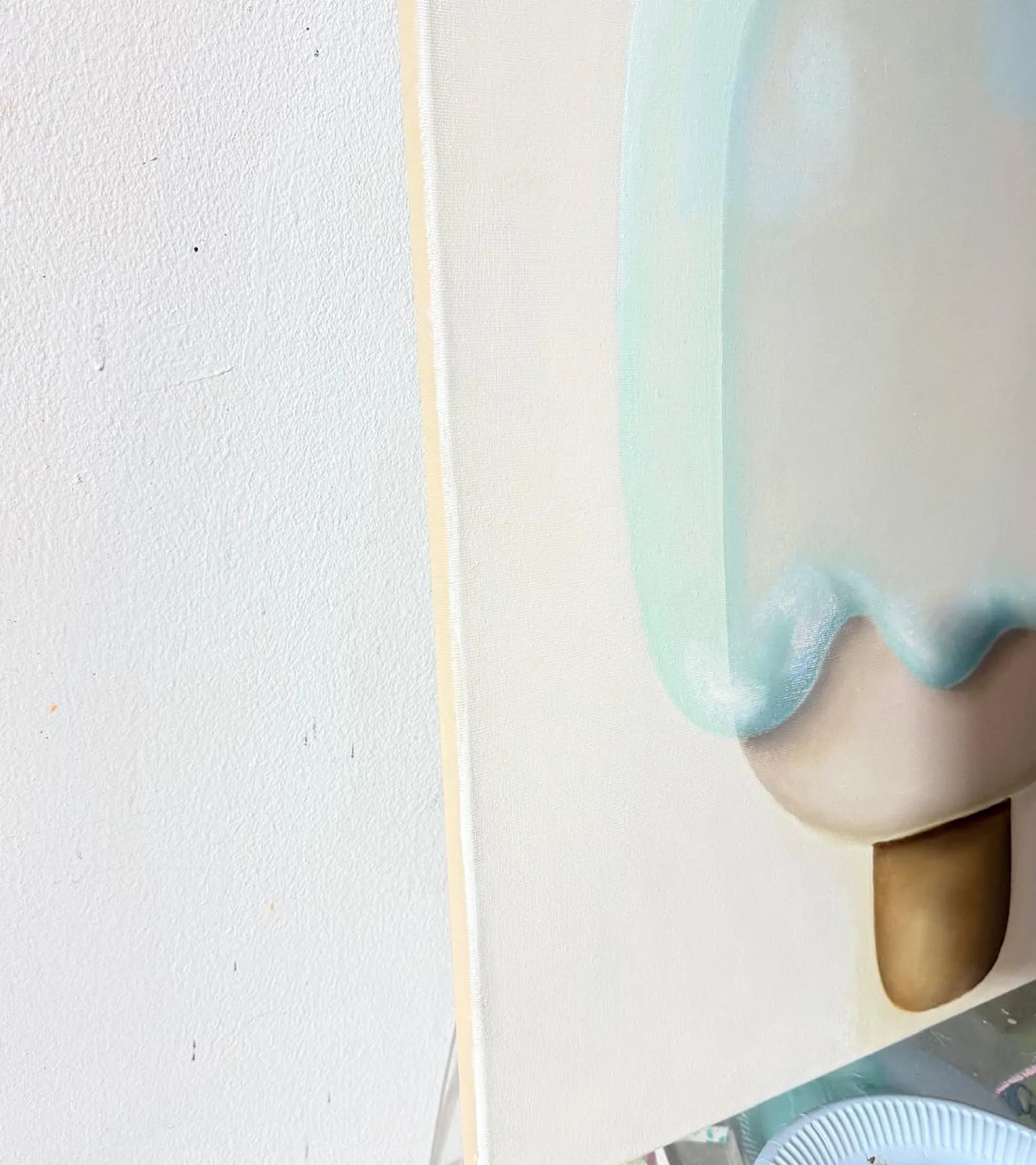 Soft Blue in Green NiceCream — Robert-Jan Poorter, oil on canvas — 3