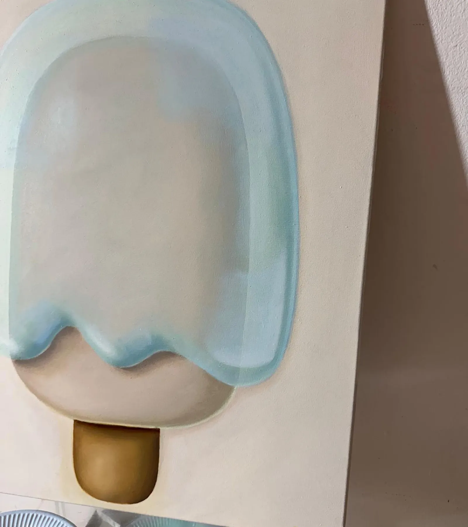 Soft Blue in Green NiceCream — Robert-Jan Poorter, oil on canvas — 4