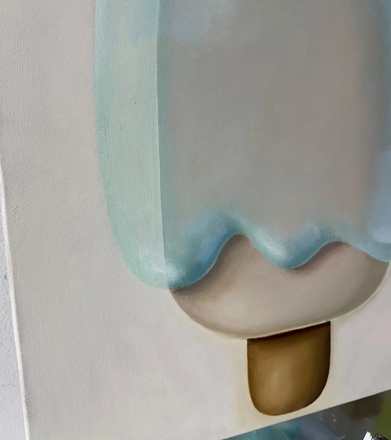 Soft Blue in Green NiceCream — Robert-Jan Poorter, oil on canvas — 5