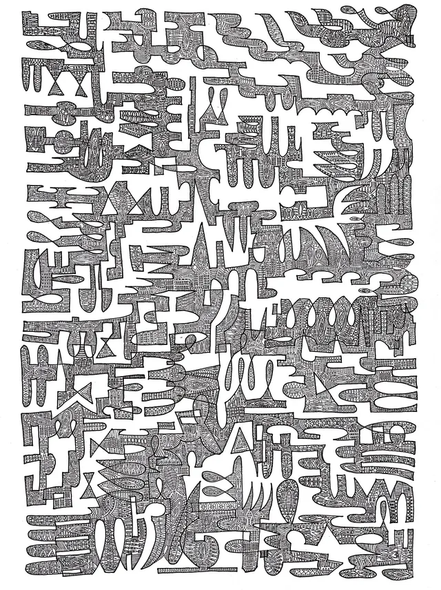 MAZE 2021 A3 Rotring drawing Giclée  Artprint