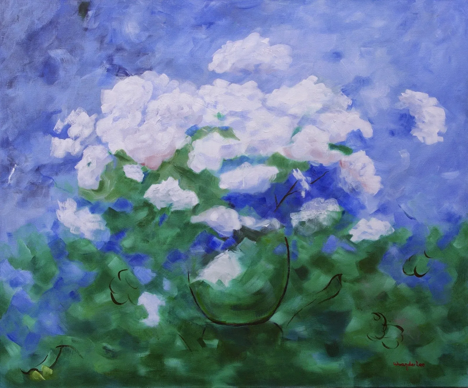 bloemenweelde in de lente · 2016 · 120×100 cm