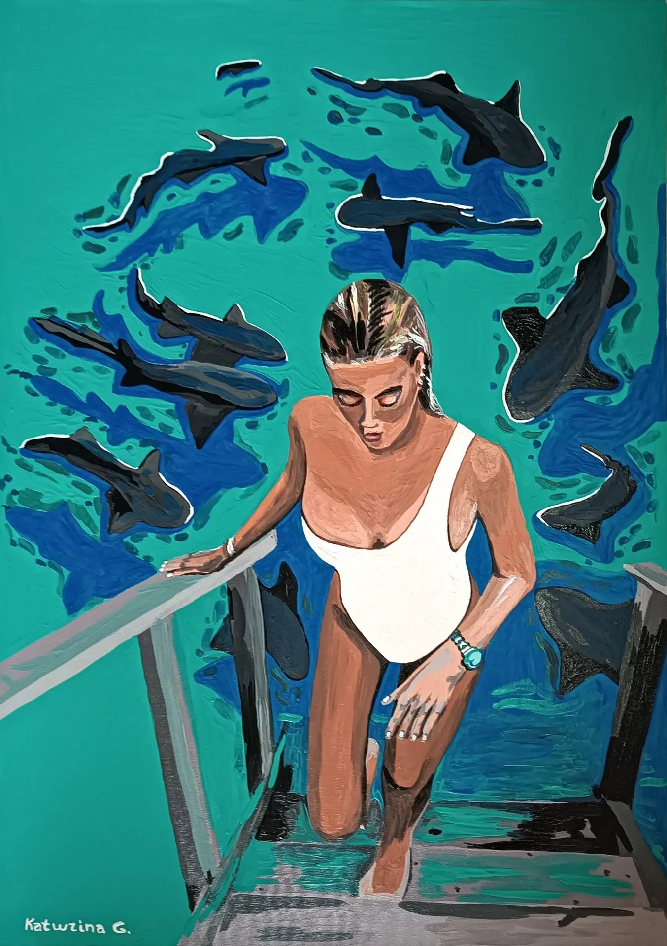 Maldives Love 5 & 5 · 2025 · 50×70 cm