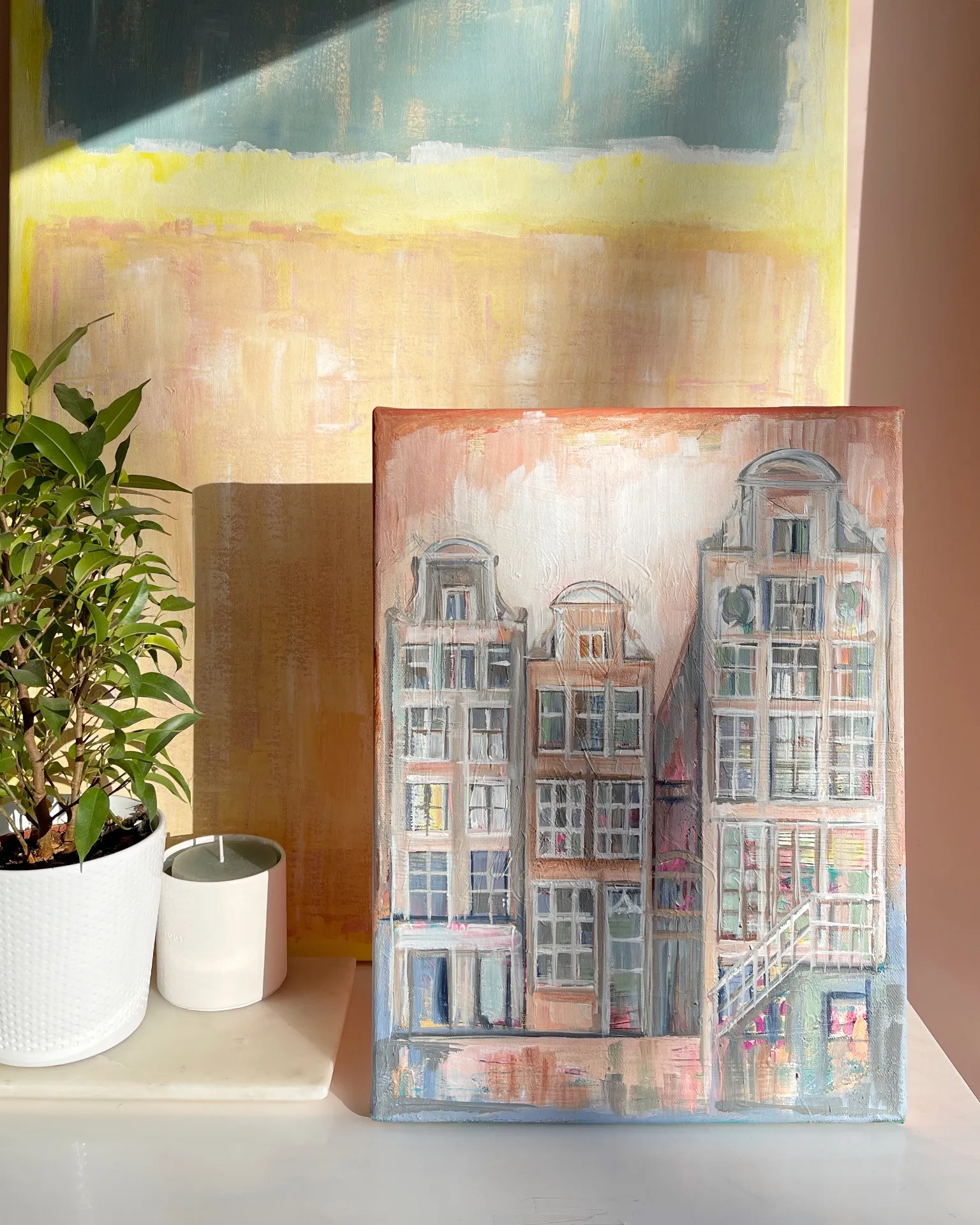 Amsterdam view VII — MAJA, acrylic on canvas — 2