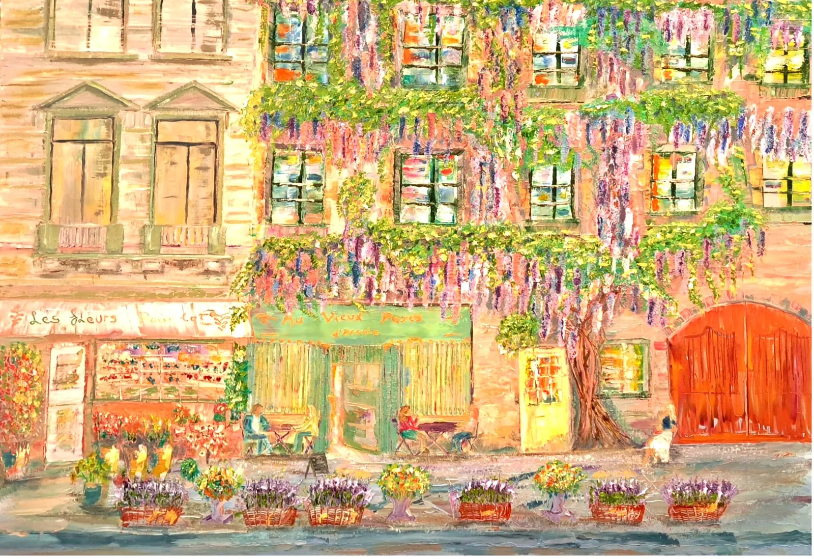 Le Vieux Paris, wisteria — John Keane, oil on canvas — 3