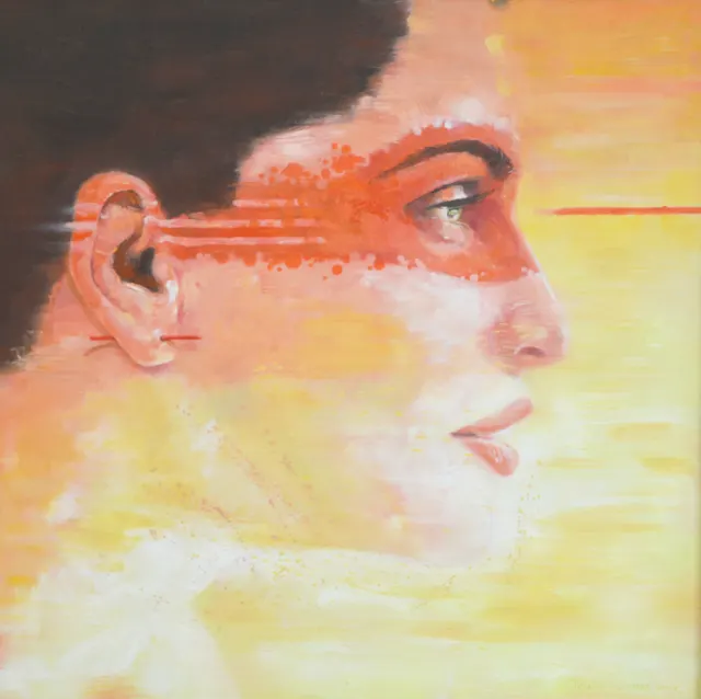 Yellow lady with orange spots