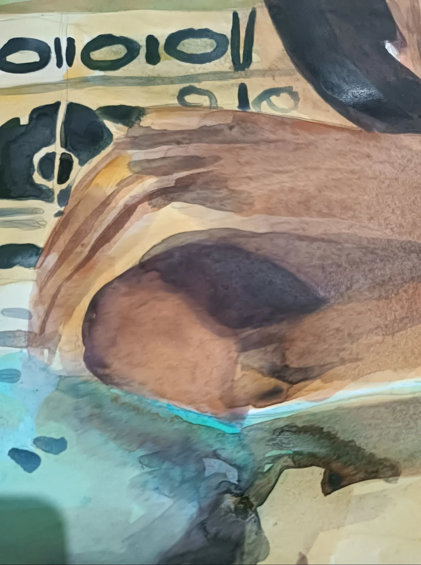 One on one with thoughts — Katwrina Golban, watercolor — 4