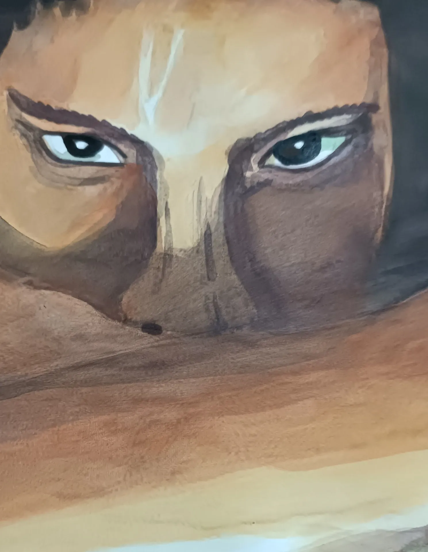 One on one with thoughts — Katwrina Golban, watercolor — 5