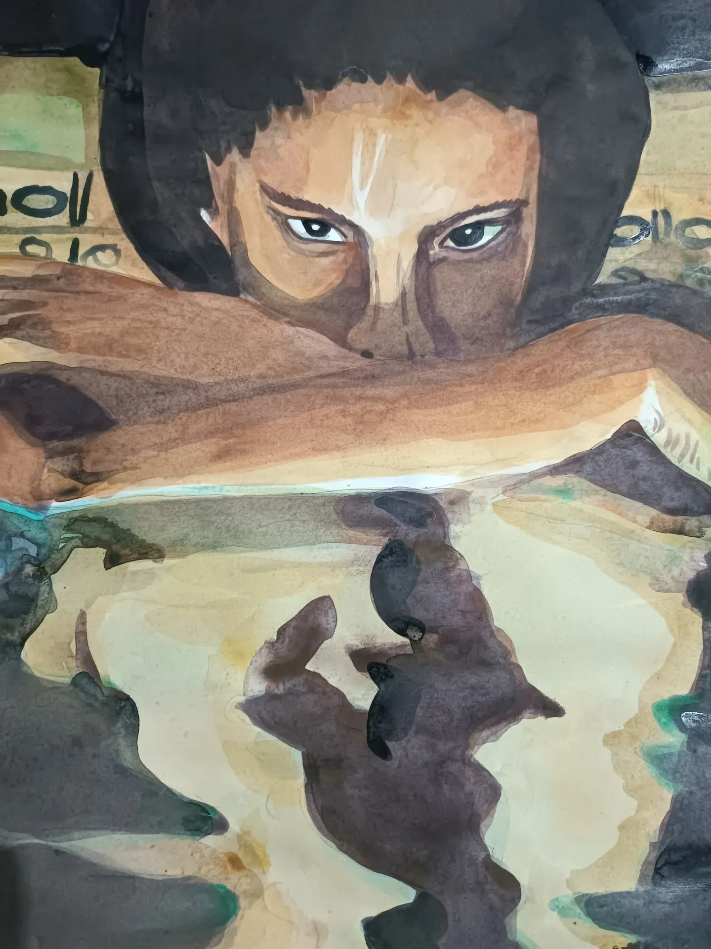 One on one with thoughts — Katwrina Golban, watercolor — 6