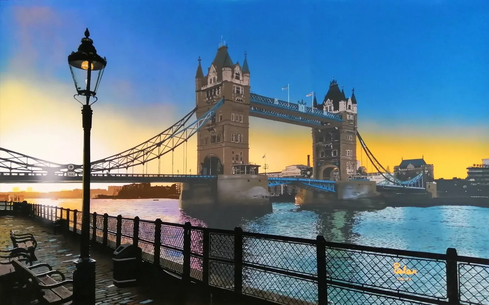 TOWER BRIDGE · 2023 · 116×72 cm
