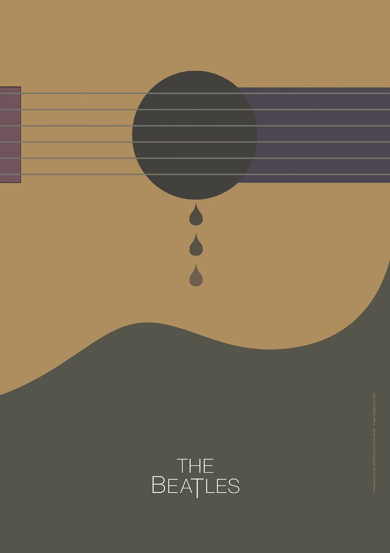 While My Guitar Gently Weeps · 2021 · 54.9×84.1 cm