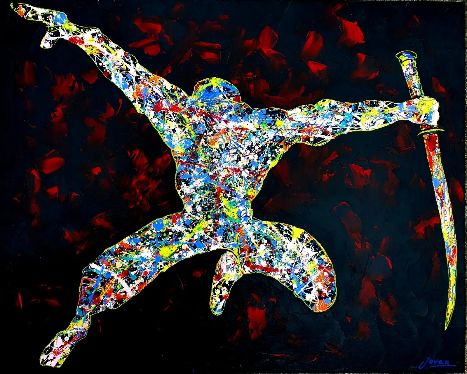 Chameleon · 2020 · 100×80 cm