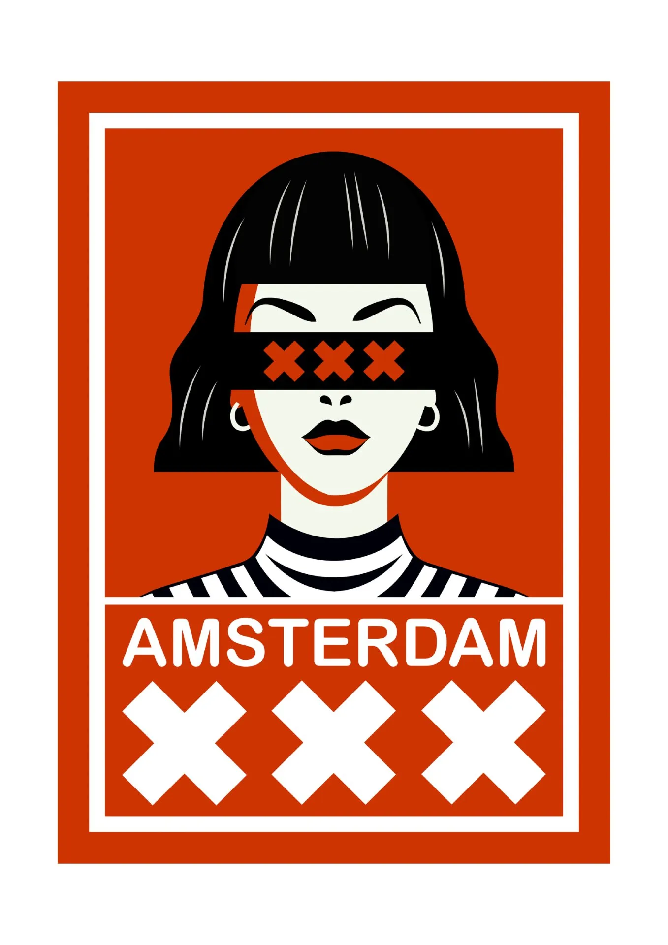Anonymous Woman Amsterdam · 2019 · 42×59.4 cm