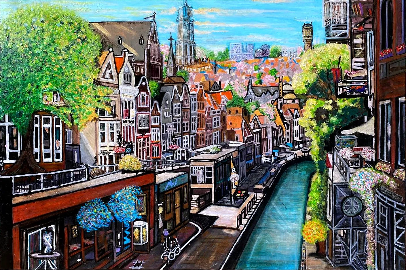 Utrecht Highlighted (framed) · 2024 · 120×80 cm