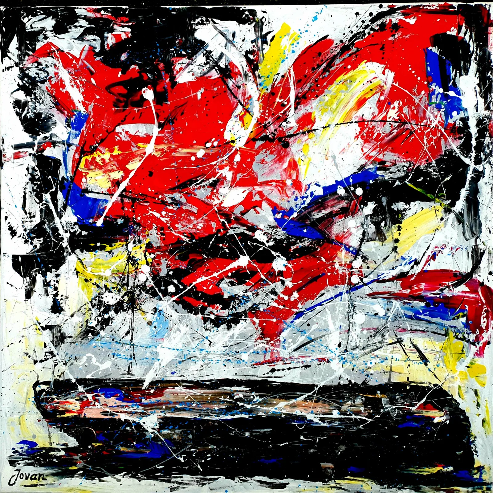 Something between heaven and earth · 2021 · 90×90 cm