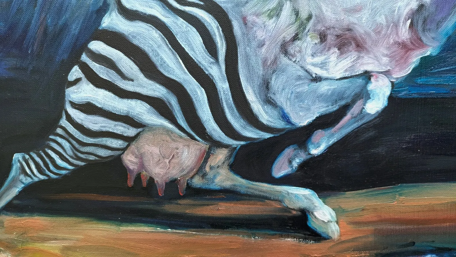 Horse frightened by itself! - Delacroix, interpretation - UPDATE! — 4