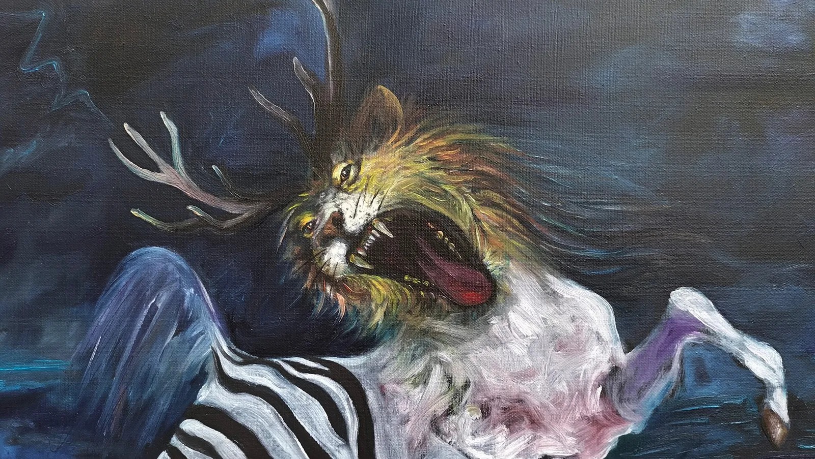 Horse frightened by itself! - Delacroix, interpretation - UPDATE! — 2