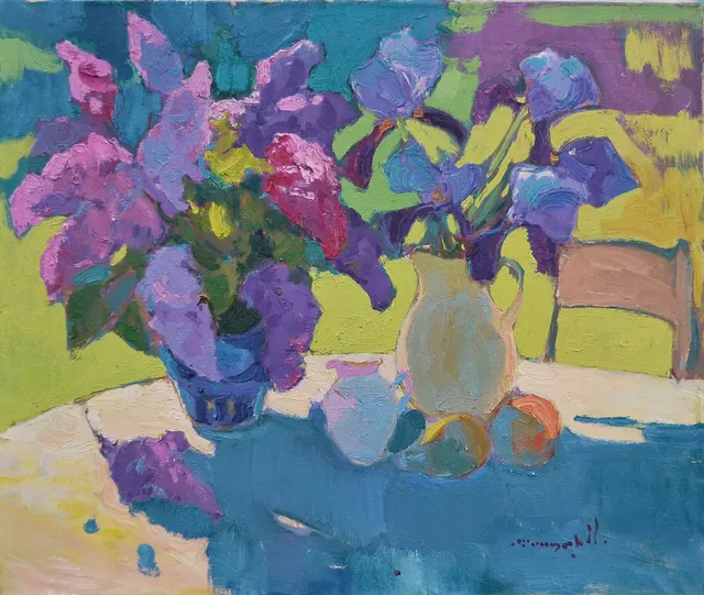 Irises and Lilacs
