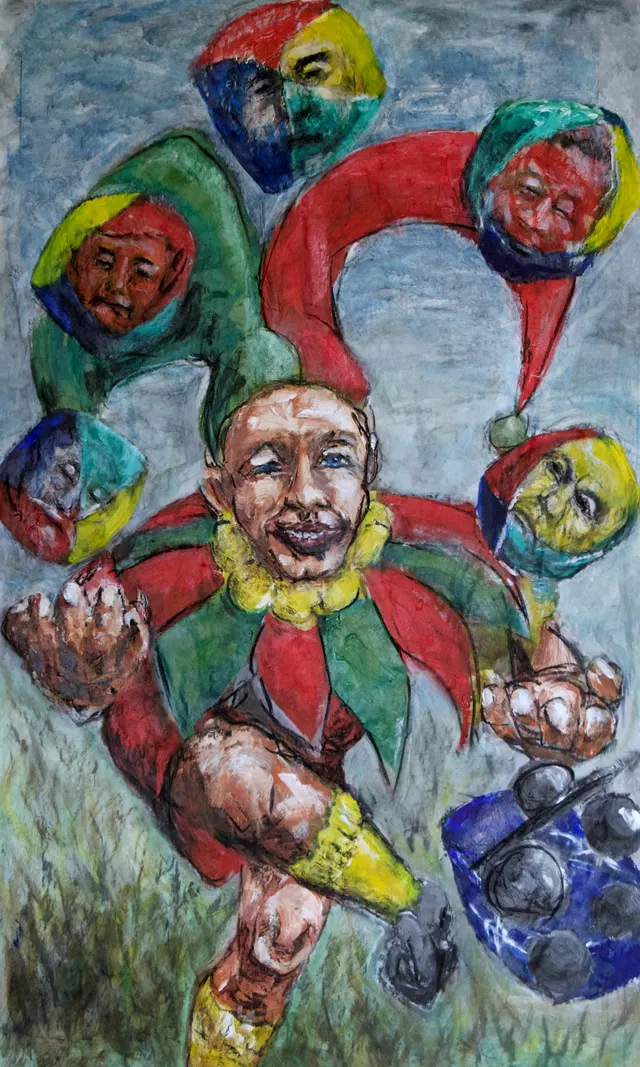 Uylenspiegel Juggles with the mean old men