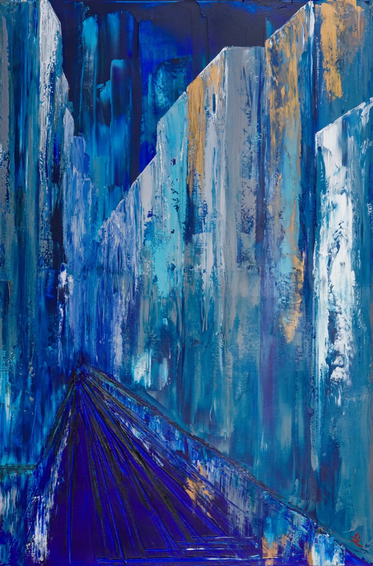 Abstract City #5 - Blue City