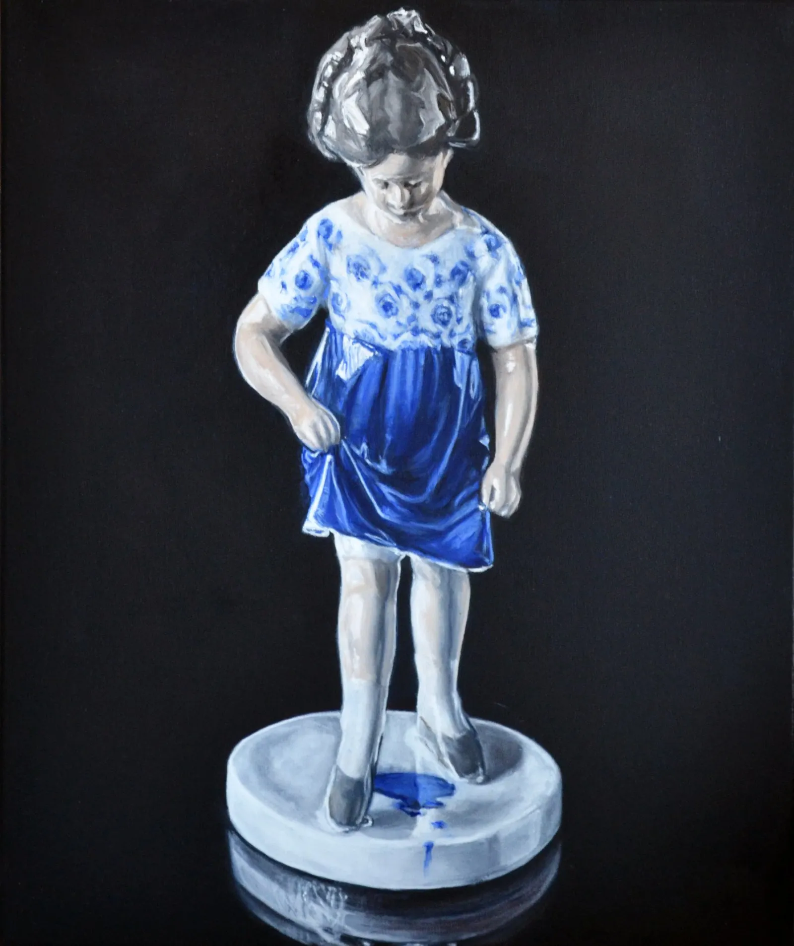 Porcelain Blues 2 · 2021 · 50×60 cm