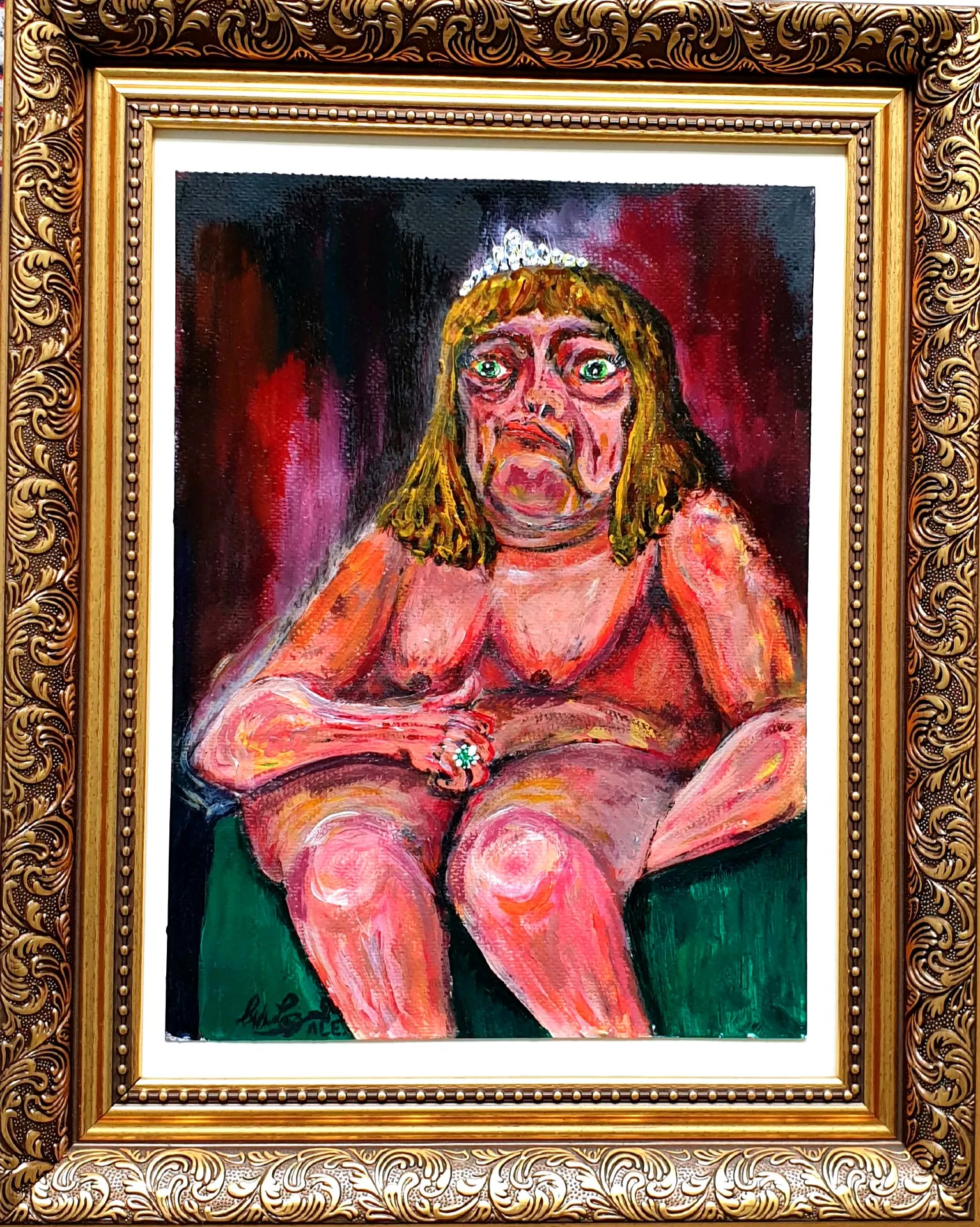 EMANUEL. 'Mad Madam Mable'! - Surrealist Portrait From A Maddening Crazy Dream. · 2020 · 27.9×38.1 cm