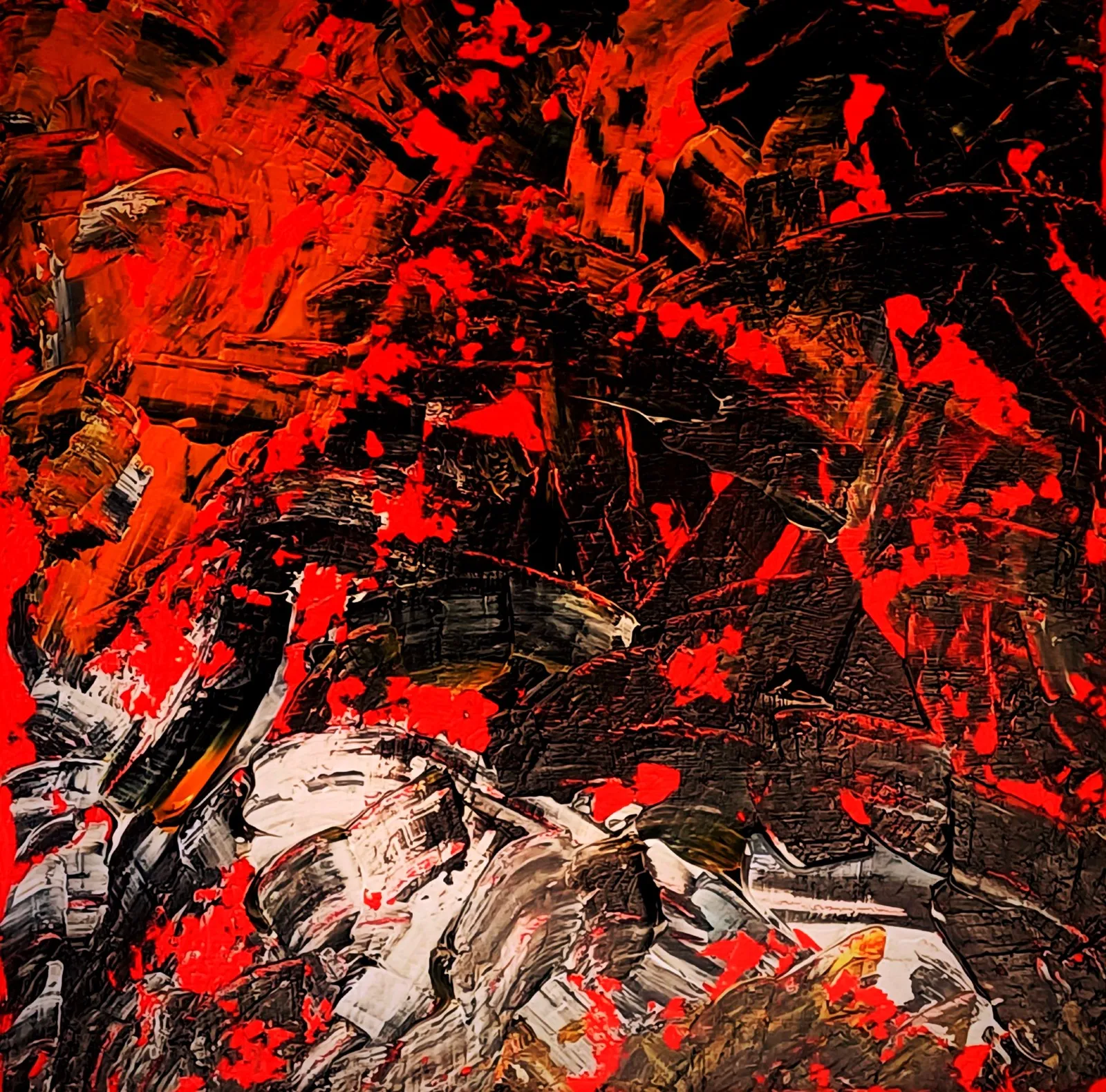 "Wild animal in nature" · 2022 · 40×40 cm