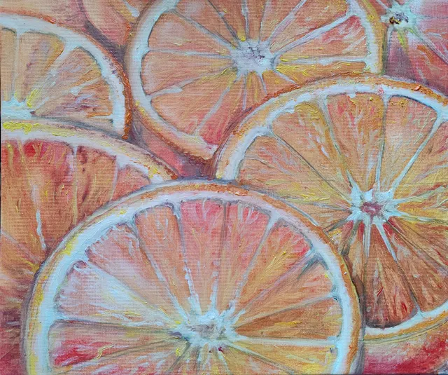 Sliced oranges