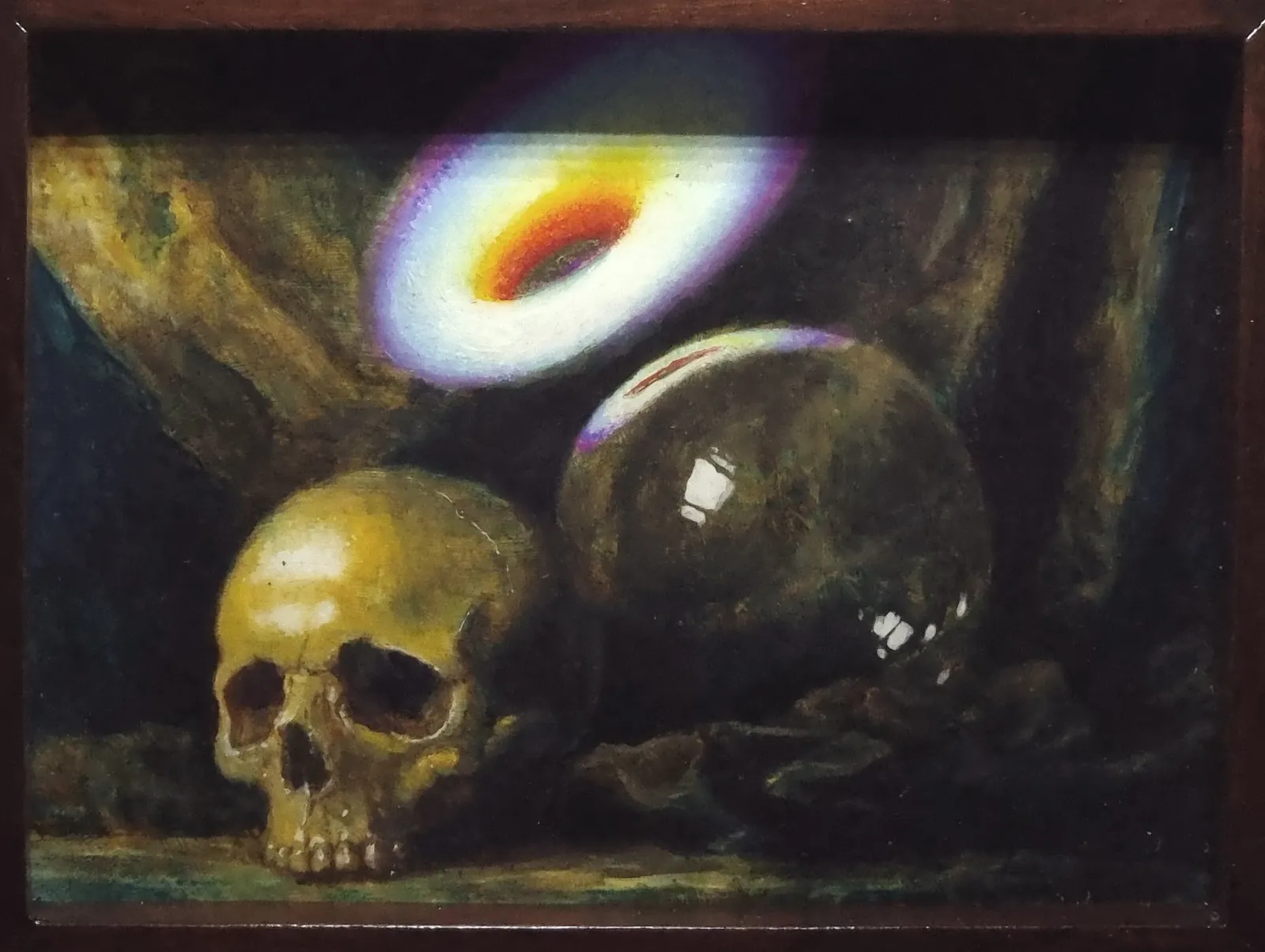 Vanitas I — Paschal Lawton, oil, acrylic, wood, card — 3