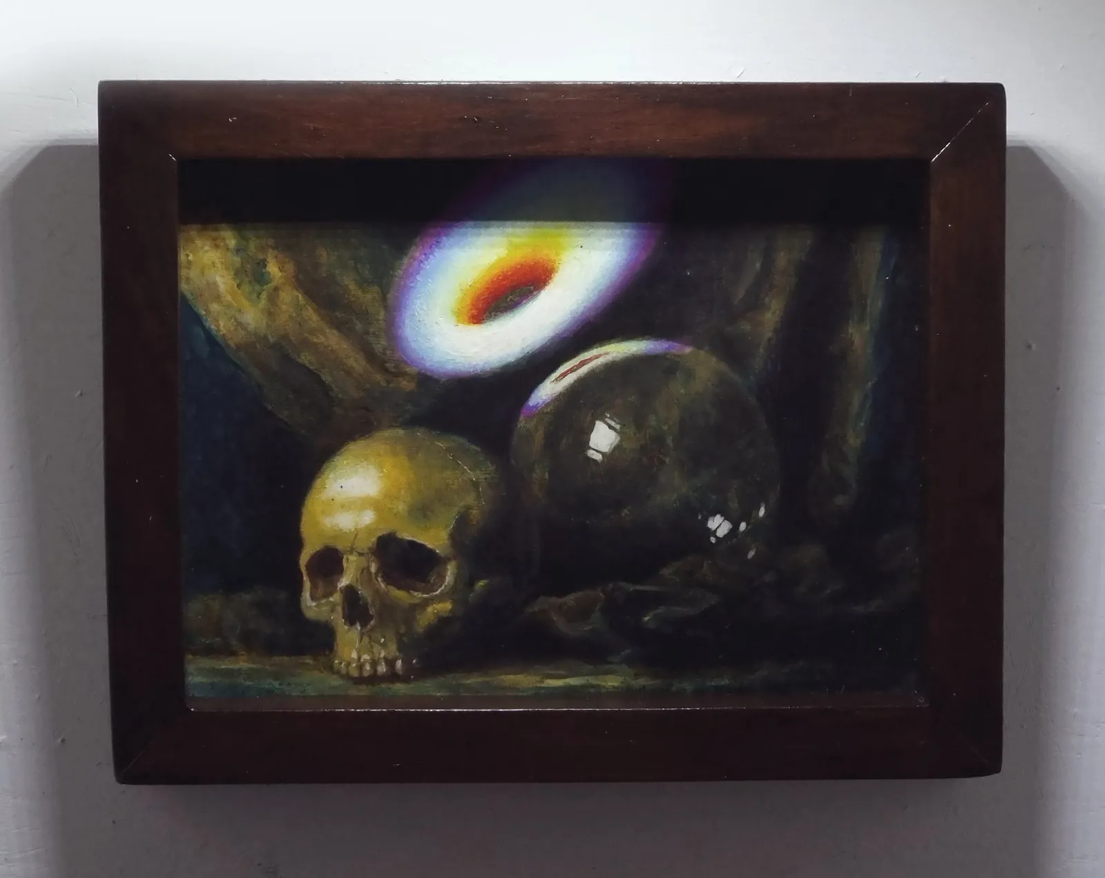 Vanitas I — Paschal Lawton, oil, acrylic, wood, card — 2