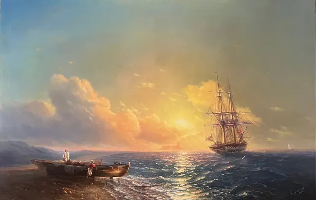 Fishermen by the Sea