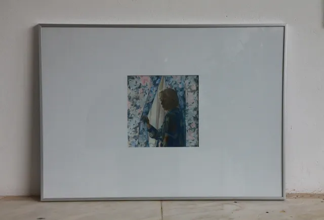 "A monument to then", Colored pencils on paper, 21X20.8 cm, frame 50X70, 2019-2020 ©