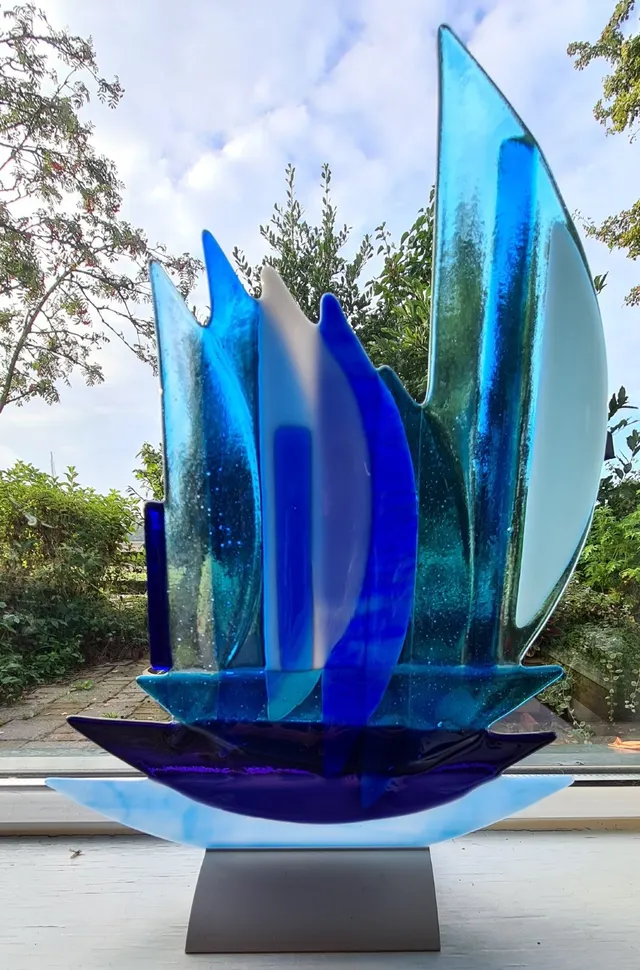 Schijven blauw