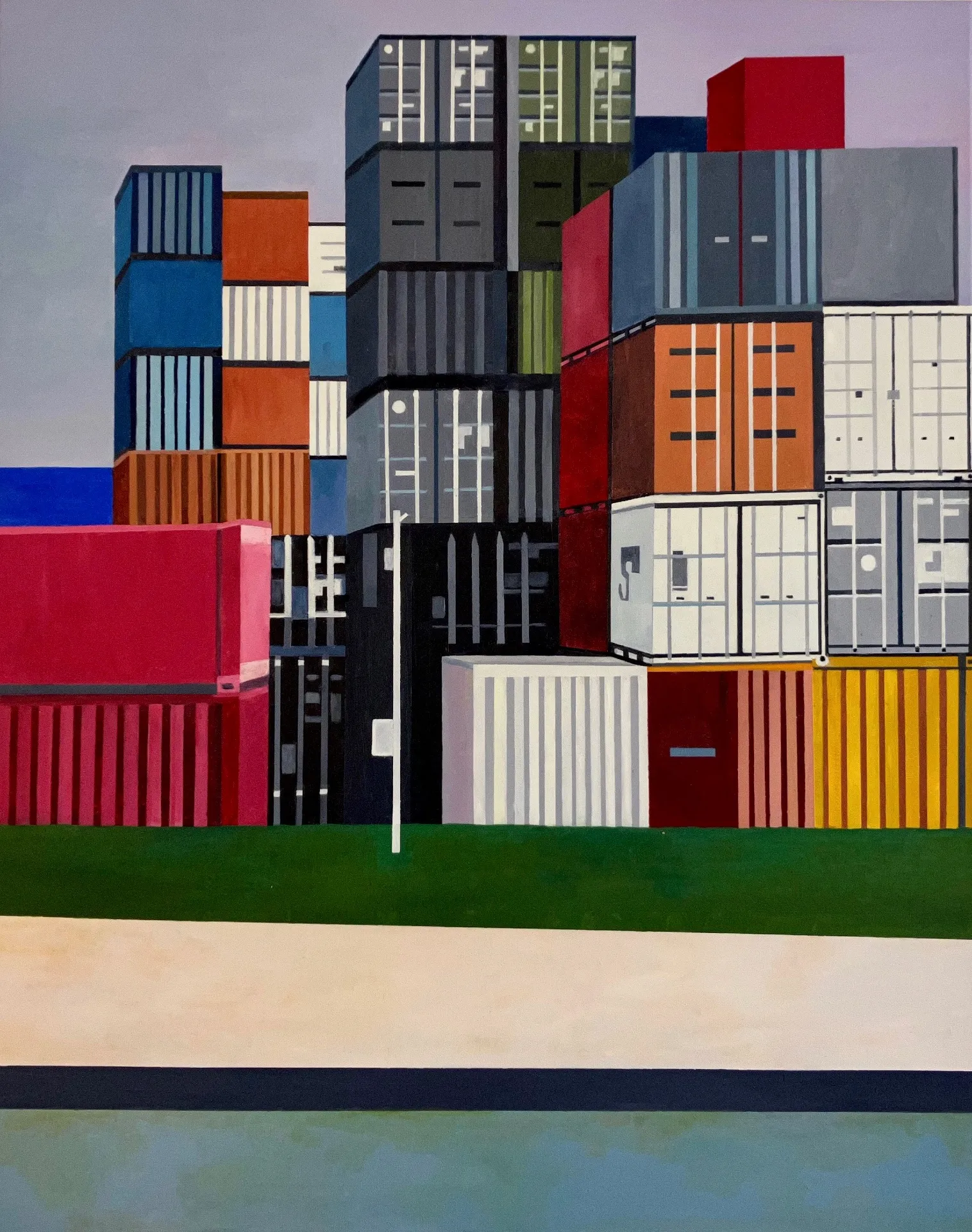 Rotterdam harbour · 2023 · 80×100 cm