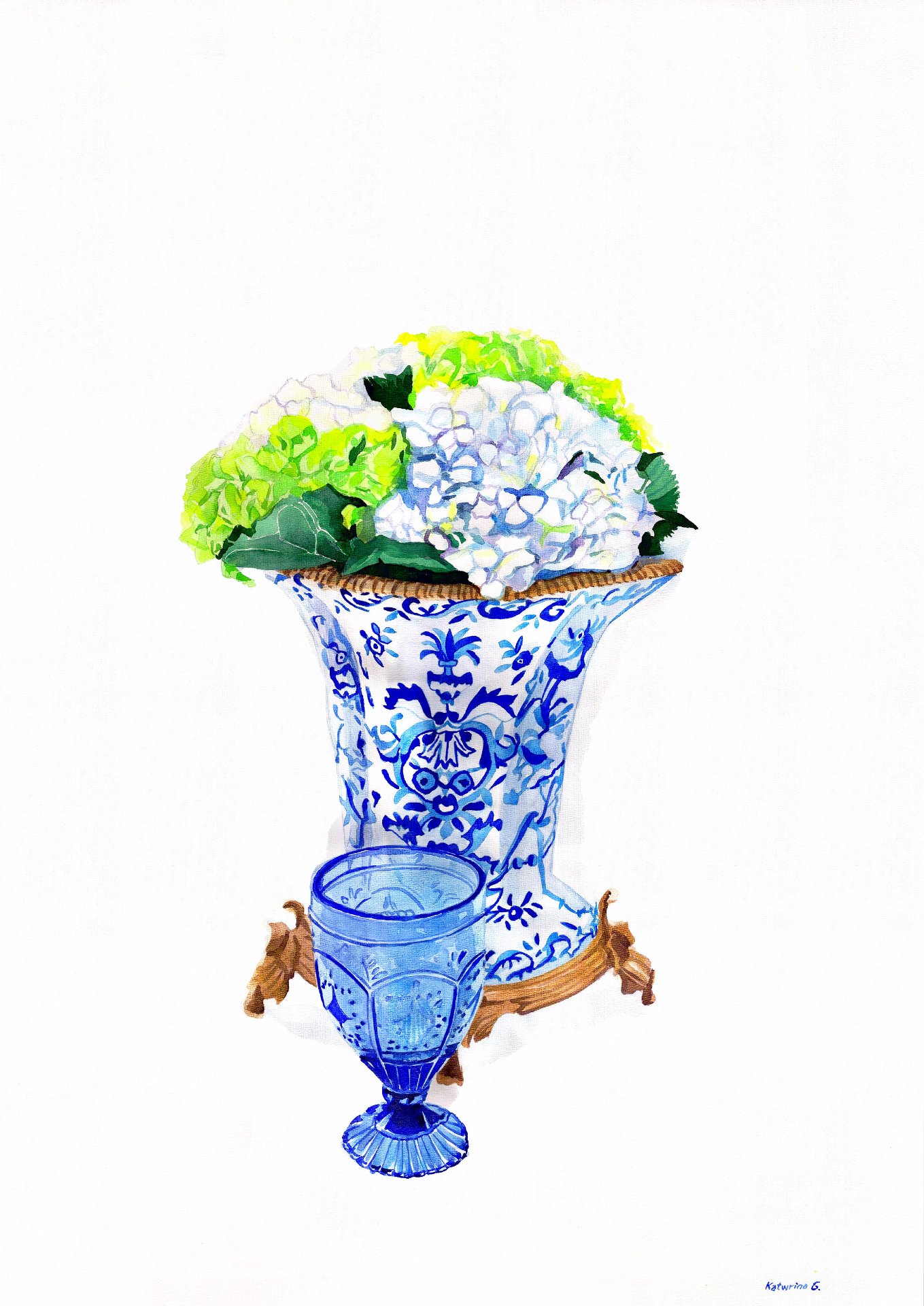 Vase blue